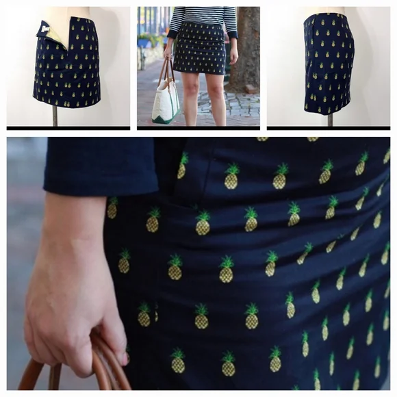 J Crew Pineapple Skirt - Picture 1 of 5
